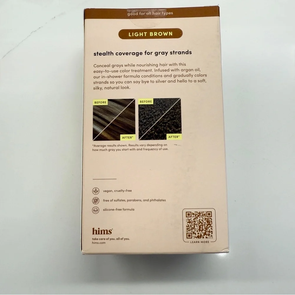NIB! Men’s Hims Hair Color Light Brown Semi-Permanent 5 fl oz Set of 2